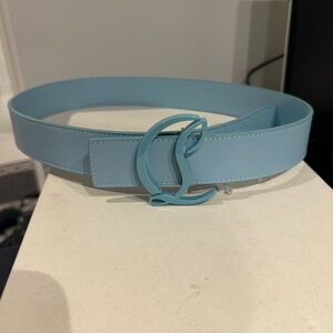 Christian Louboutin Sky Blue Women's Belt